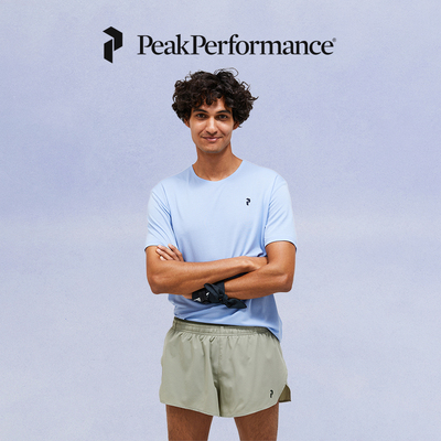 Peak Performance壁克峰男子轻薄训练运动透气简约设计短袖T恤