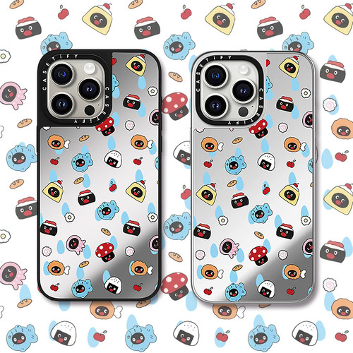 可爱零食pingu企鹅适用苹果17promax手机壳iphone16新款15磁吸CASE镜面TIFY网红16pro防摔14pro保护套13女款