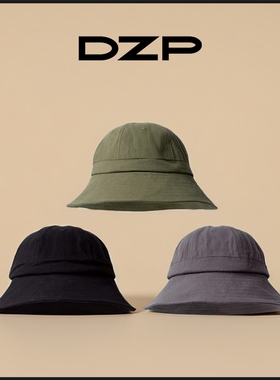 DZP百搭韩版军绿色渔夫帽海边遮阳帽防晒渡假帽出游盆帽春夏帽子