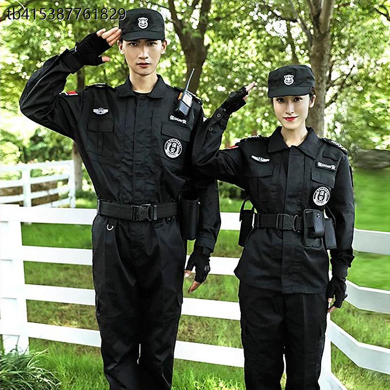 511保安服秋冬长袖套装战训服保安制服春秋保安制服黑色工作服