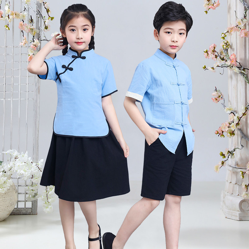 国学大合唱儿童演出服唐