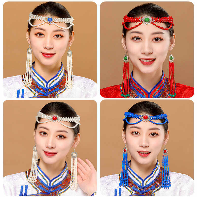 蒙古族头饰女舞蹈配饰民