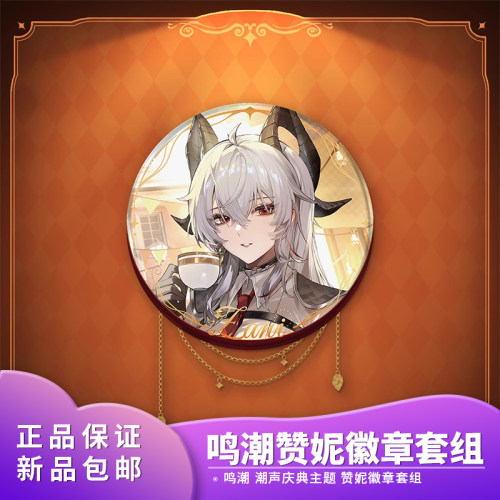 鸣潮潮声庆典主题 赞妮 马口铁徽章套组  正版授权 动漫周边