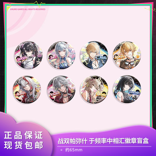 官方正品 战双帕弥什 于频率中相汇系列马口铁徽章 露西亚丽芙里