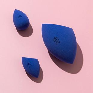 星兜布噜美妆蛋斜切小号迷你水滴遮瑕用化妆海绵克莱因蓝不吃粉