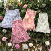 兰铂舞蹈女成人半身练功短裙雪纺一片裙舞蹈裙系带瑜伽裙