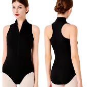 兰铂成人舞蹈连体服无袖 空中瑜伽服基训艺考练功服中国舞蹈服