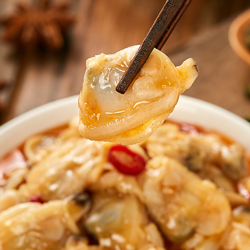 威高夜半小嗨鲜麻辣蛤肉蛤蜊肉香辣下饭海花蛤甲肉日式下酒菜即食