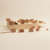 儿童串珠玩具宝宝早教益智大颗粒1 3岁婴幼儿专注力训练木质积木