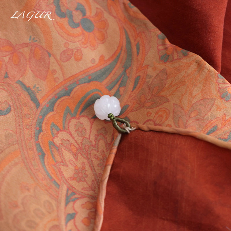 东方神韵-加大版非遗传承新中式红云纱四季可戴感丝巾送礼女