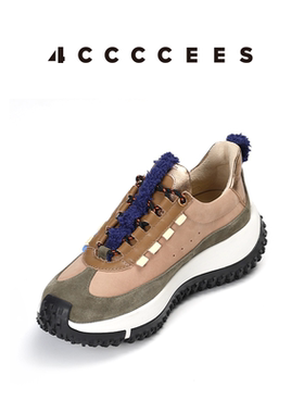 4CCCCEES/ KAPOK PINTO 女鞋厚底老爹鞋增高真皮休闲运动鞋通勤