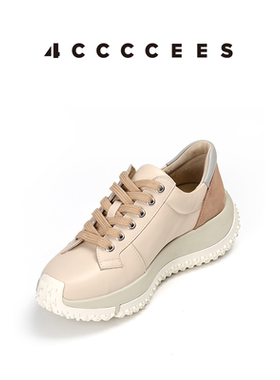 4CCCCEES/ KAPOK SOON 女鞋厚底增高老爹鞋秋季新款休闲运动鞋