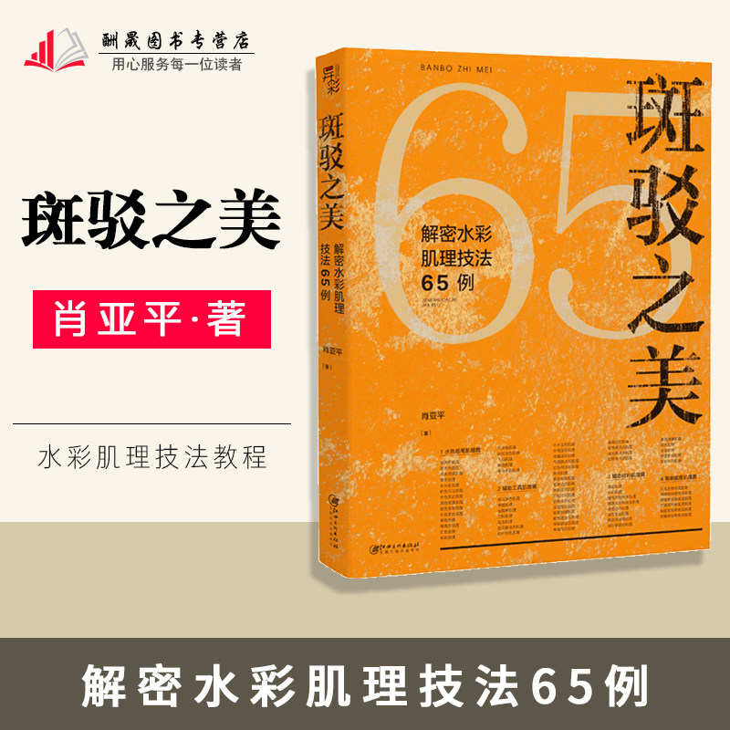 新华书店旗舰正版|斑驳之美:解密水彩肌理技法65例 水彩技法 水彩肌理