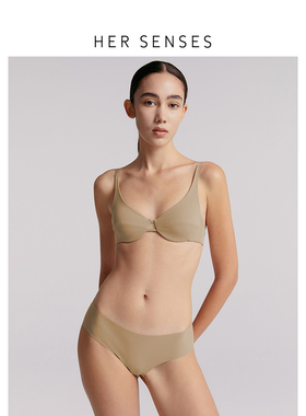 HER SENSES/何识律动系列高弹轻盈3/4杯拼接钢圈文胸B158