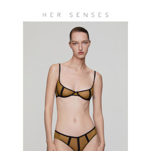 2杯性感内衣超薄内衣套装 何识感官系列钢圈文胸1 礼物 SENSES HER