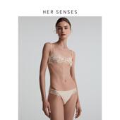 HER SENSES 何识独白系列圆点刺绣工艺抹胸文胸B148