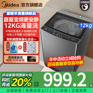波轮洗衣机直驱变频抗菌全自动家用官方旗舰L3 12KG大容量 美
