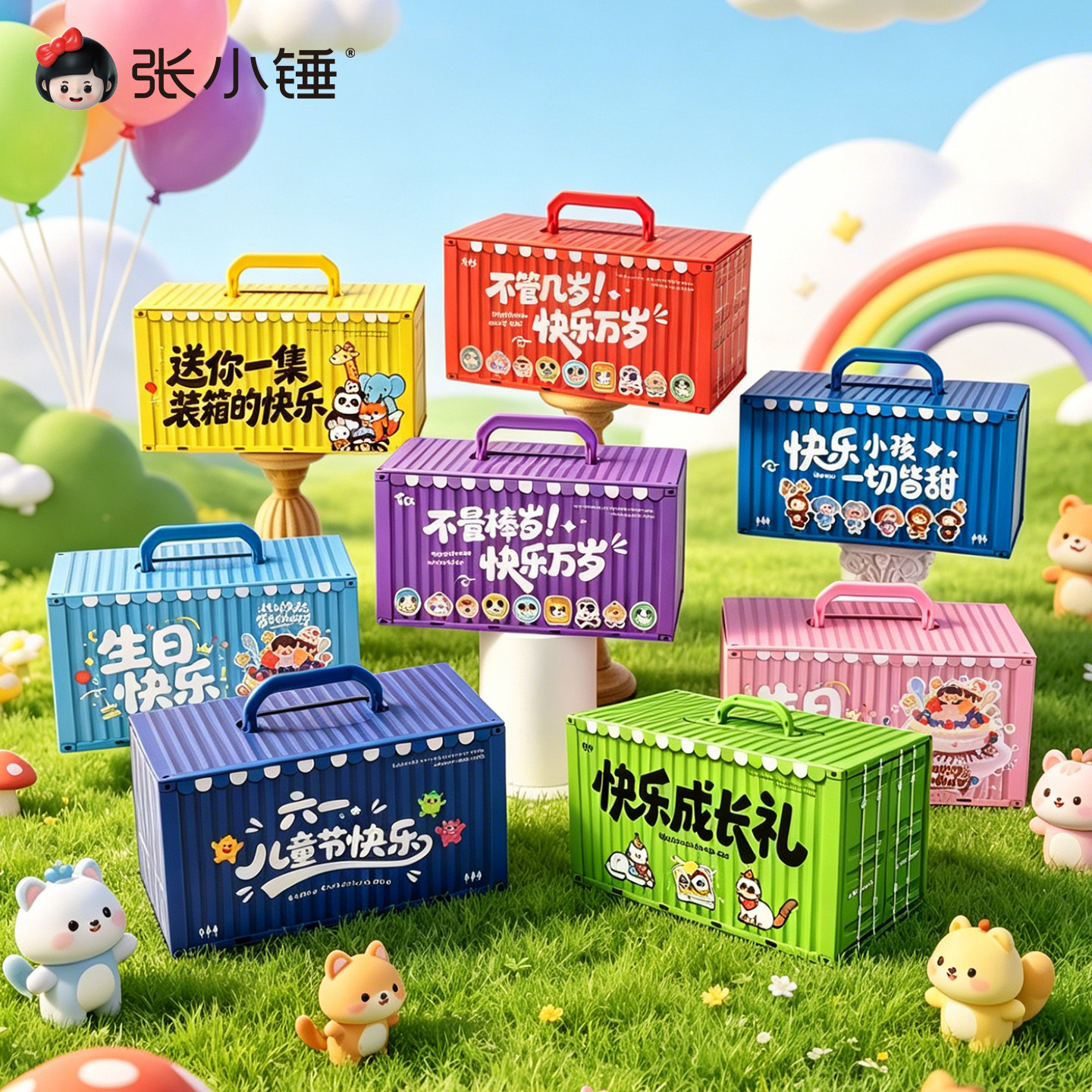 儿童生日礼盒伴手礼物盒包装盒图片