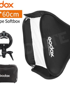 Godox 60x60 cm Softbox Kit Flash Diffuser + S type Bracket