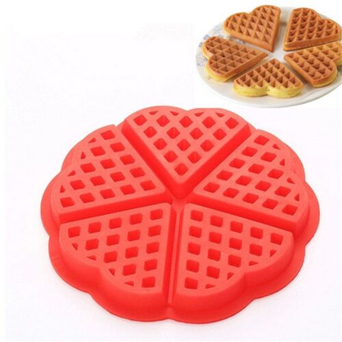 Non-stick Silicone Waffle Mold Kitchen Bakeware Cake Mould M