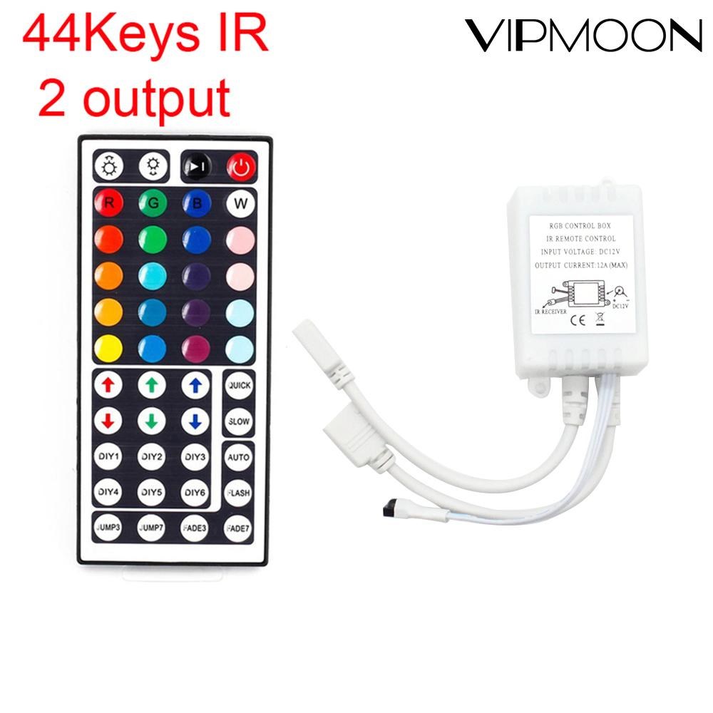 44 Keys 24 Keys DC12V Dual Connectors Output IR Remote RGB C