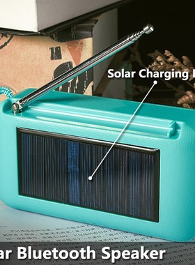 Solar Bluetooth Speaker Wireless Portable Column Music Cent