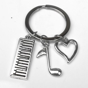 New Keychain Keyboard, Piano, Musical Notes, Keychain Penda