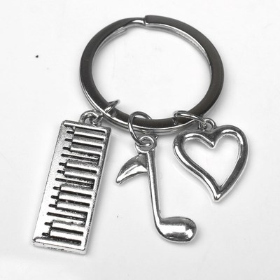 New Keychain Keyboard, Piano, Musical Notes, Keychain Penda