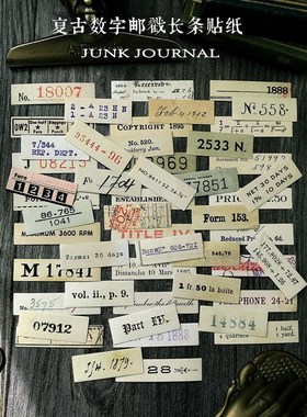 25pcs Tim Holtz postmark hand account sticker retro TN Engl