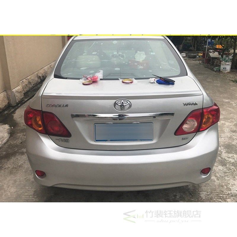 for toyota corolla spoiler abs material car rear wing unpain
