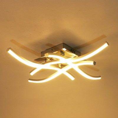 Led Ceiling Lamp Three Four Fork Wave Living Room Lamp Fork