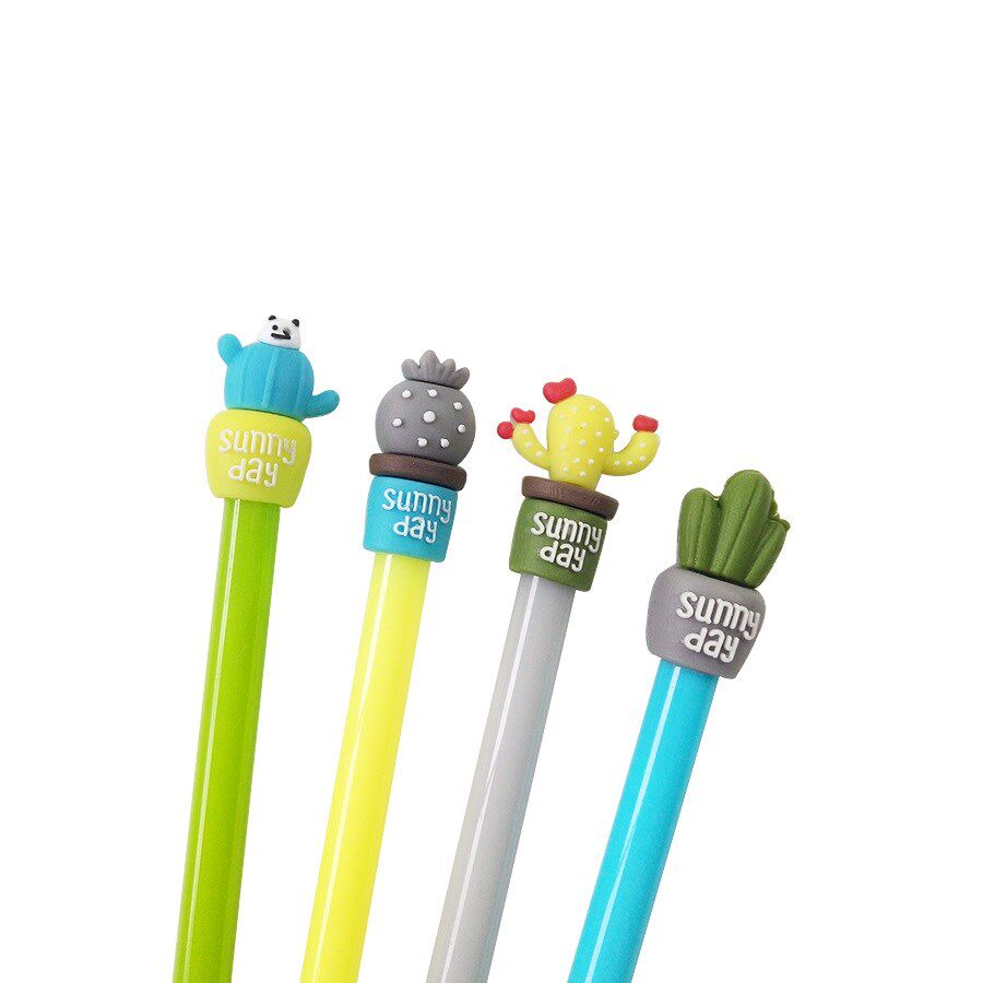 30 Pcs/lot Kawaii Plastic Gel Pens Lovely Cartoon Bear Pen