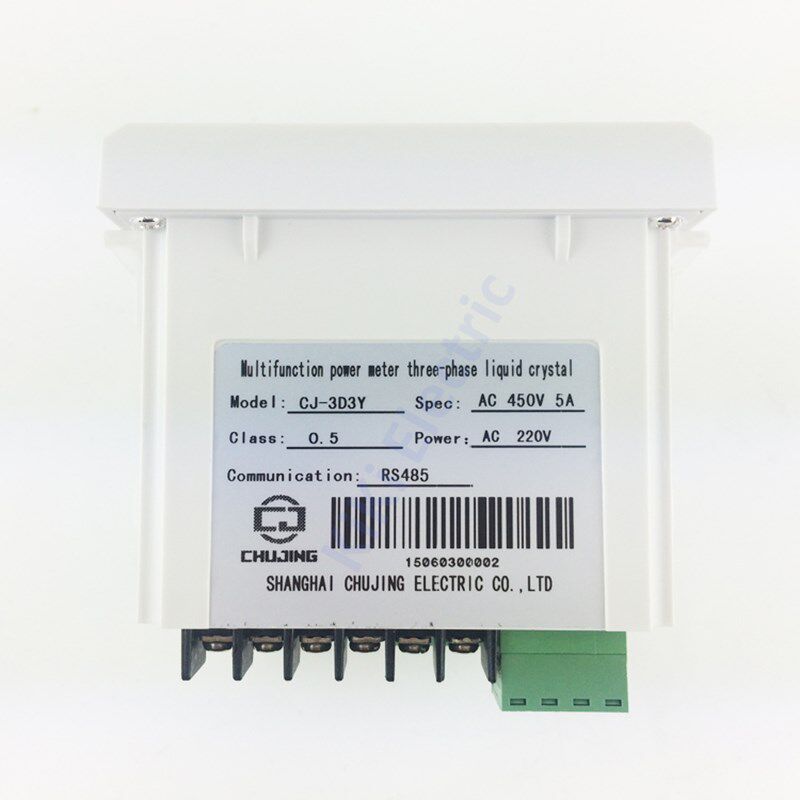 LCD Display Three Phase Multifunction Power Meter 220VAC Pow