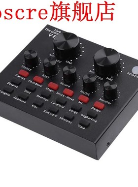 V8 Sound Card Audio Interface External Usb Live Broadcast Mi