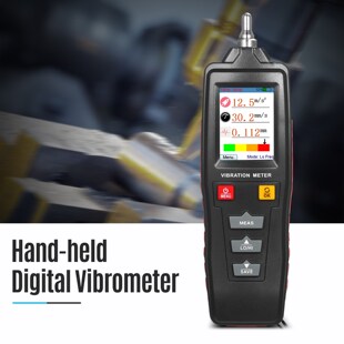 Digital Vibrometer Vibration Meter Vibroscope Portable Handh