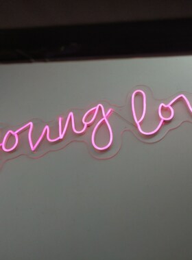 Outdoor decorate soft tube sign neon light letters for wall