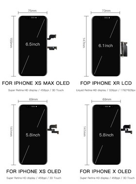 AAA+++ OLED For iPhone X XR XS Max LCD In-cell Screen Replac