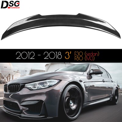 Rear Genuine Carbon Fiber Trunk Sper Deck Wing for BMW 2012