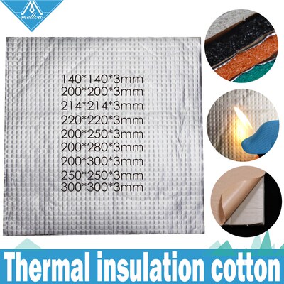 3D Printer Heating Bed Sticker 1pcs Heat Insulation Cotton