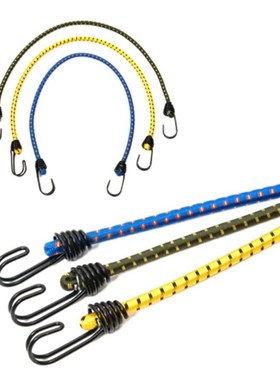 6pcs Bungee Cord High Elasticity Rubber Tied Rope With Hooks