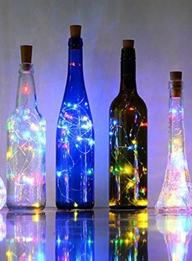 2M 20 LEDS Wine Bottle Lights With Cork Built In Battery LED