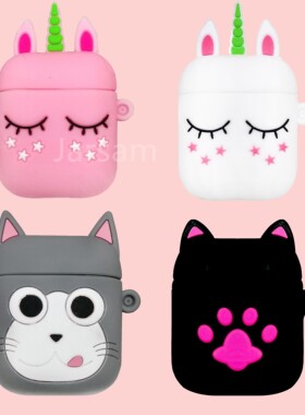 Cartoon Cute Pink horse Wireless Earphone Case For AirPods