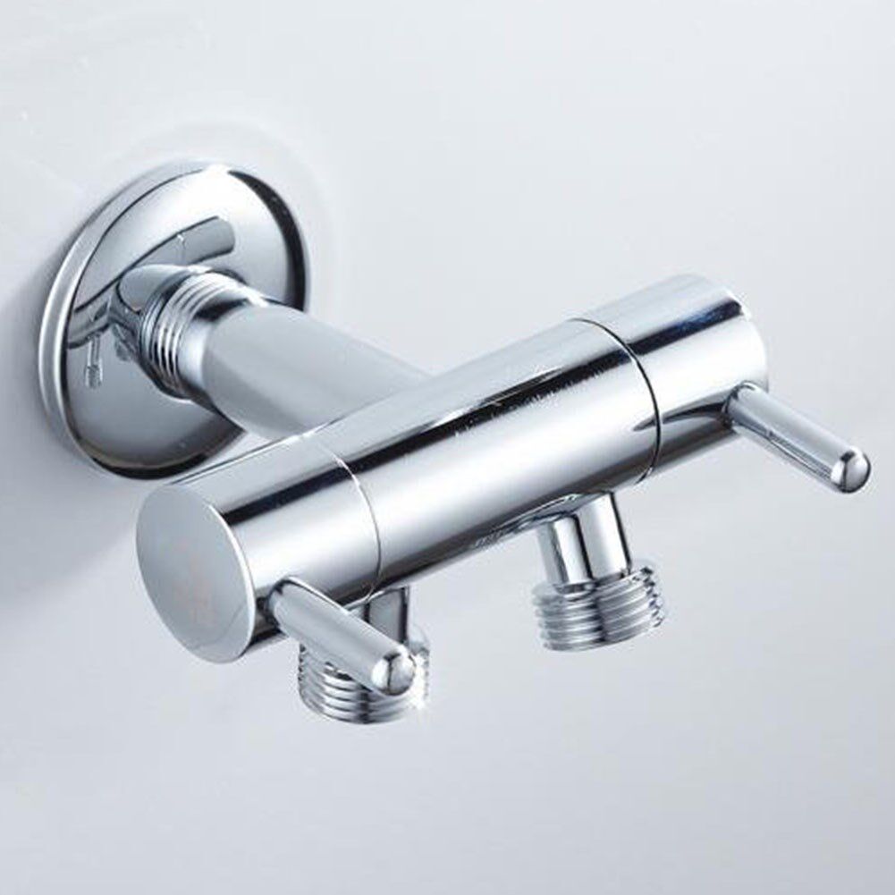 Brass Bathroom Double Control Switch Heat Resistant Knockou