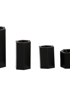 100Pcs M2/M3/M4 Metric thread Black Hex Nuts Nylon Standoff