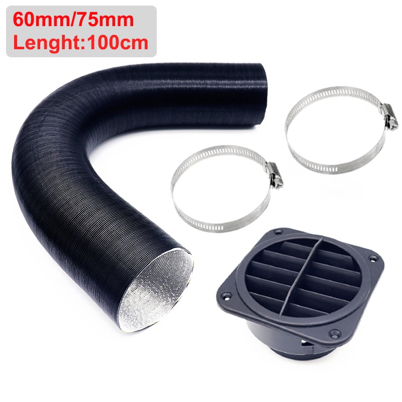 75mm / 60mm Diesel Heater Duct Hose Pipe Air Duct Air Vent O