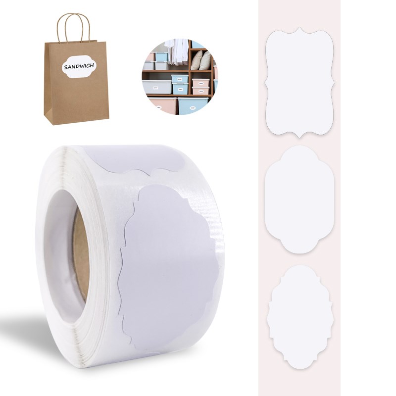 300pcs White Stickers to write with a pen Waterproof Reusab