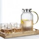 1.6L Kettle High Glass Water Borosilicate Cold Temper