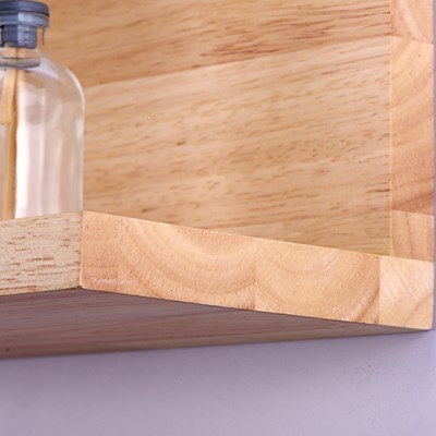 Bedside Wood Wall Lamp Storage Rack E27 Socket Bed Room Nigh