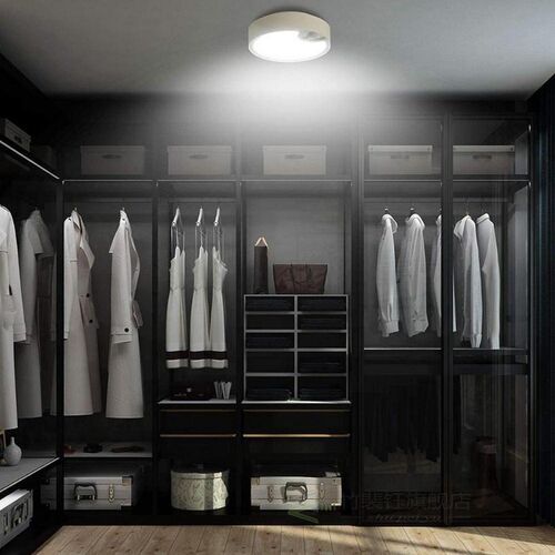 Motion Sensor Ceiling Light Battery Operated Indoor/Outdoor