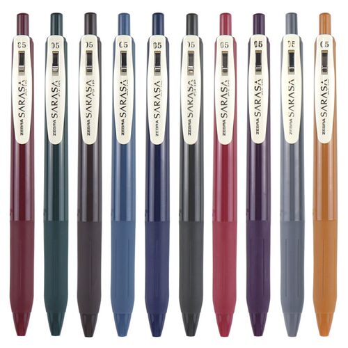 Zebra Sarasa JJ15 Clip Retractable Retro Design Gel Ink Pen